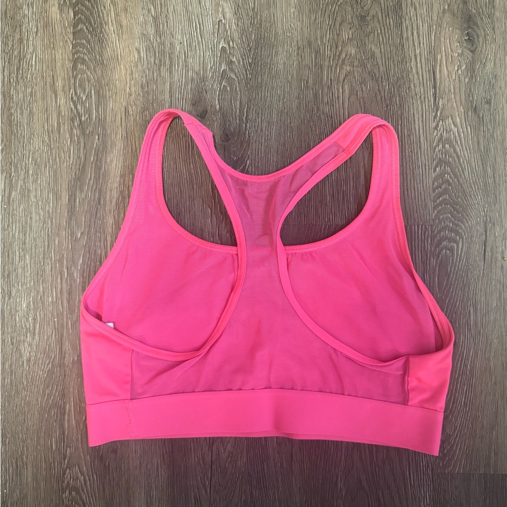 Victoria’s Secret Sport Neon Pink Mesh Sports Bra Size Medium - Picture 2 of 3